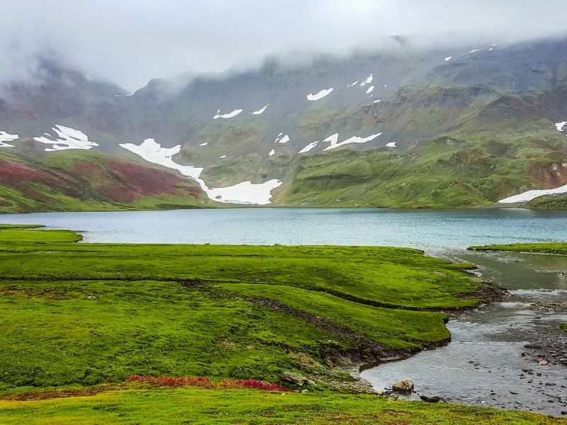 Dudipatsar lake, known to be one of the most scenic lakes of Pakistan, is a haven for lake trekkers.